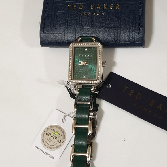 Ted Baker Green Watch with Swarovski Crystals - Picture 5 of 10
